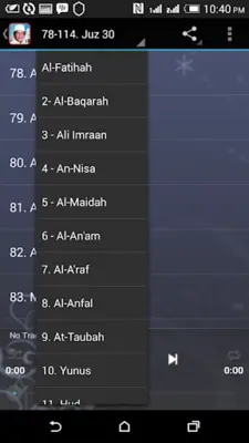 Murottal H. Muammar ZA 30 Juz android App screenshot 0