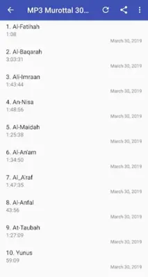 Murottal H. Muammar ZA 30 Juz android App screenshot 3
